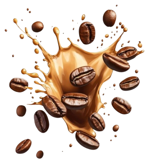 Coffee Beans Splash